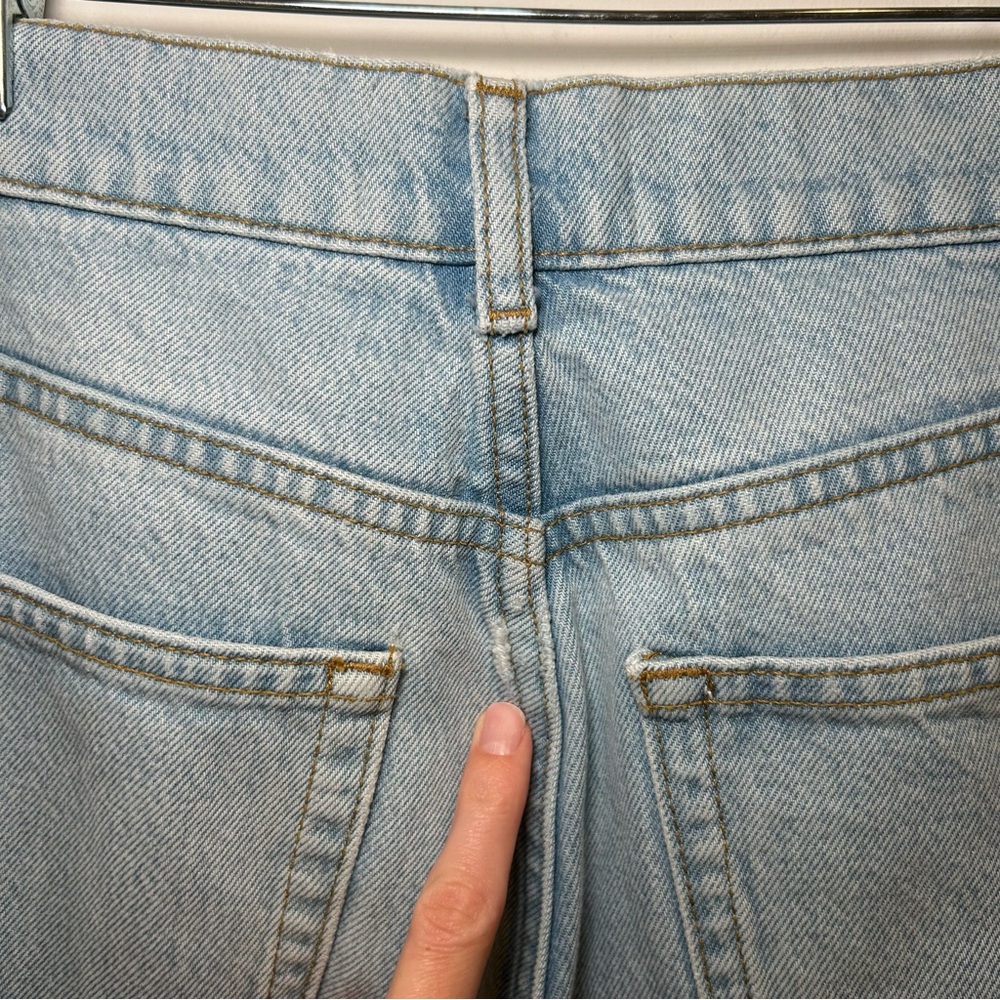 Reformation Cynthia Patch High Rise Straight Jeans in Tahoe Size 25 - Picture 12 of 16